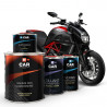 Kit Peinture Moto en pot + Diluant + Vernis Brillant Extra Rapide