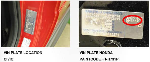 Exemple code peinture Honda